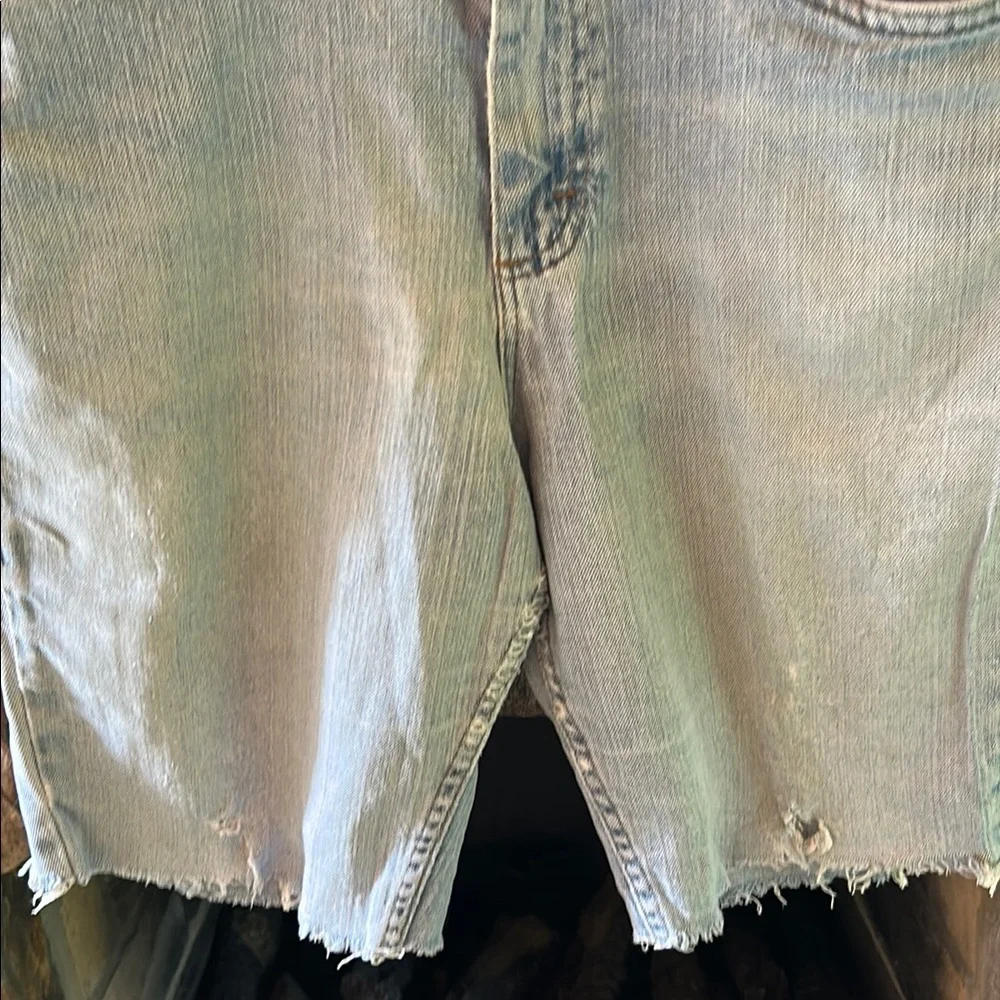 Riders by Lee cut off Jean Shorts Light Blue with Frayed ends; size 10M;so comfy
